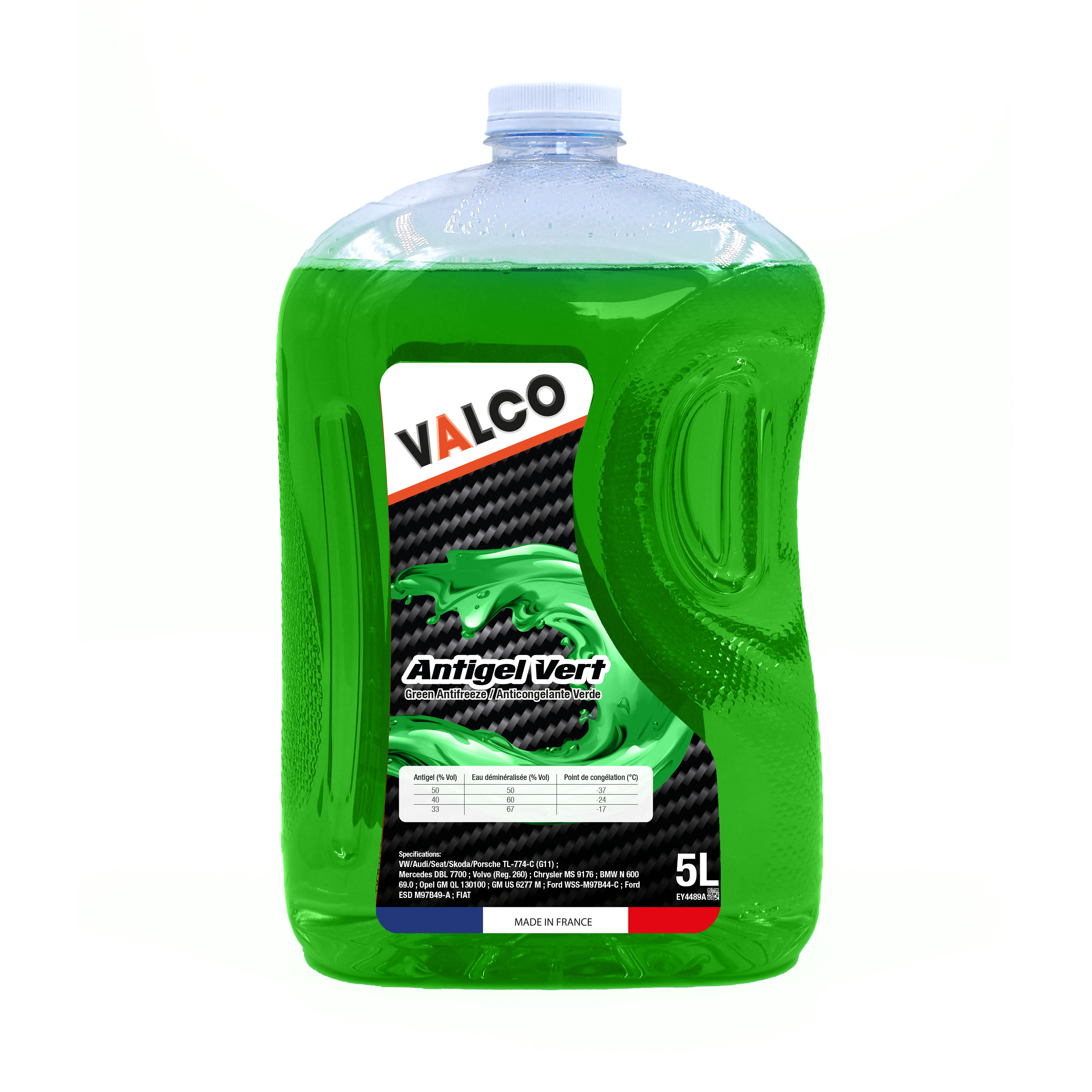 VALCO CONCENTRATED GREEN ANTIFREEZE
